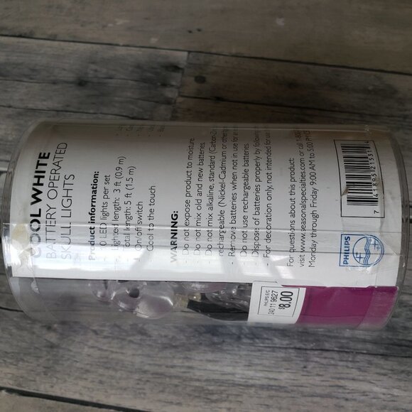 Philips LED Battery Operated Skull Battery Operated Lights - Picture 2 of 3